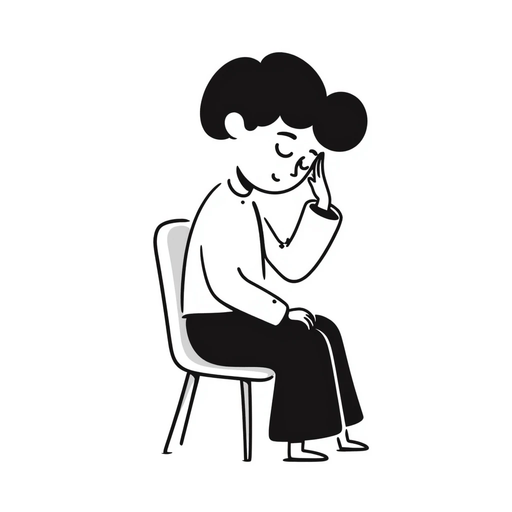 A pale person feeling dizzy and fatigued due to anemia emoji