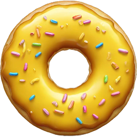 yellow donut emoji