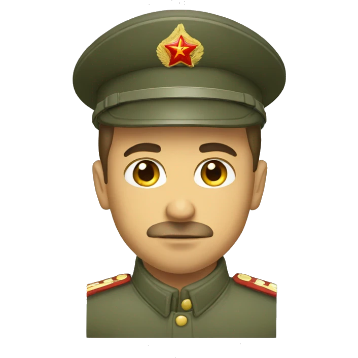 ussr soldier serious  emoji