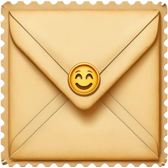 letter with a stamp emoji