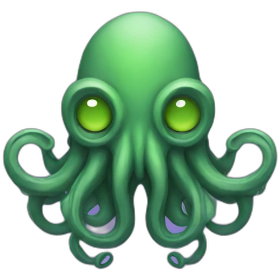 green/purple cthulhu emoji