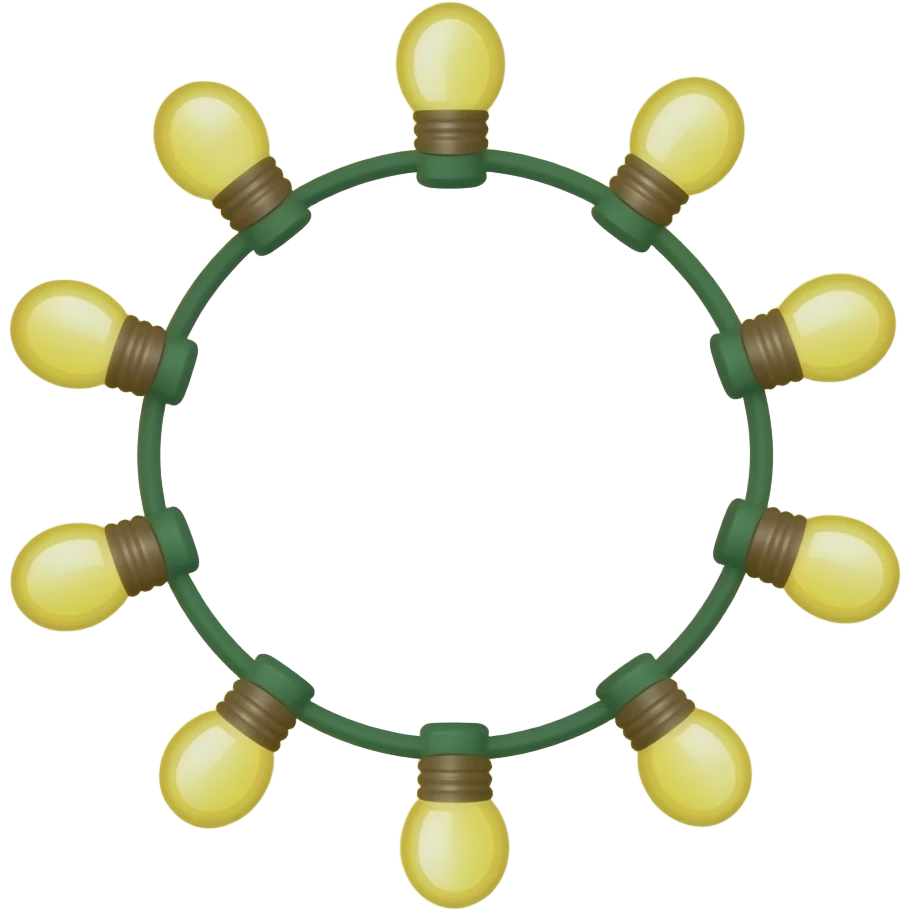 christmas light emoji