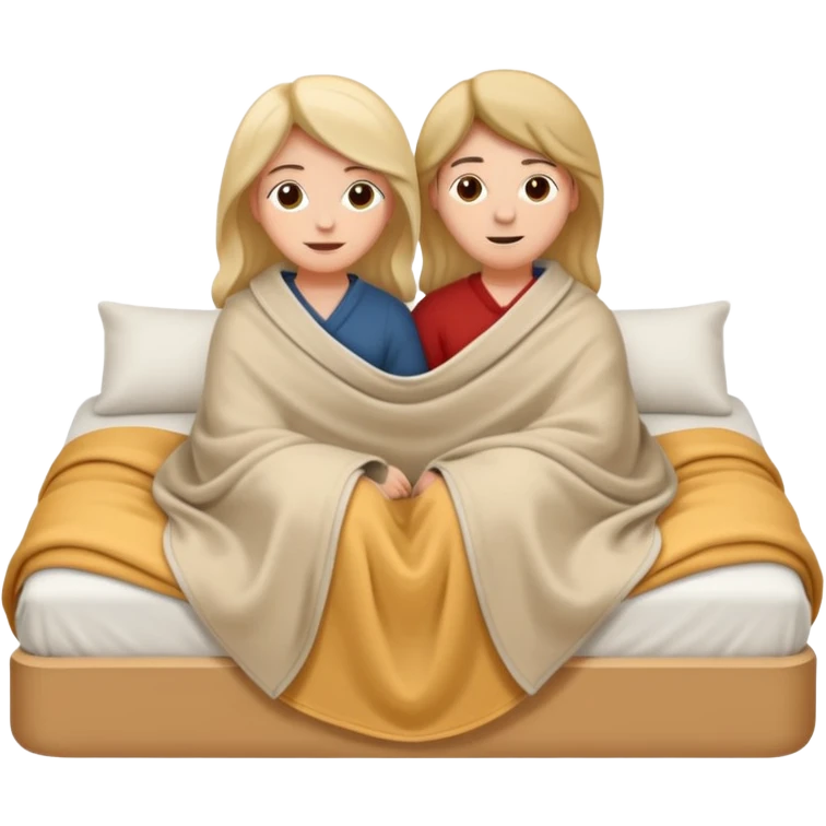 Couple having sex in a blanket emoji