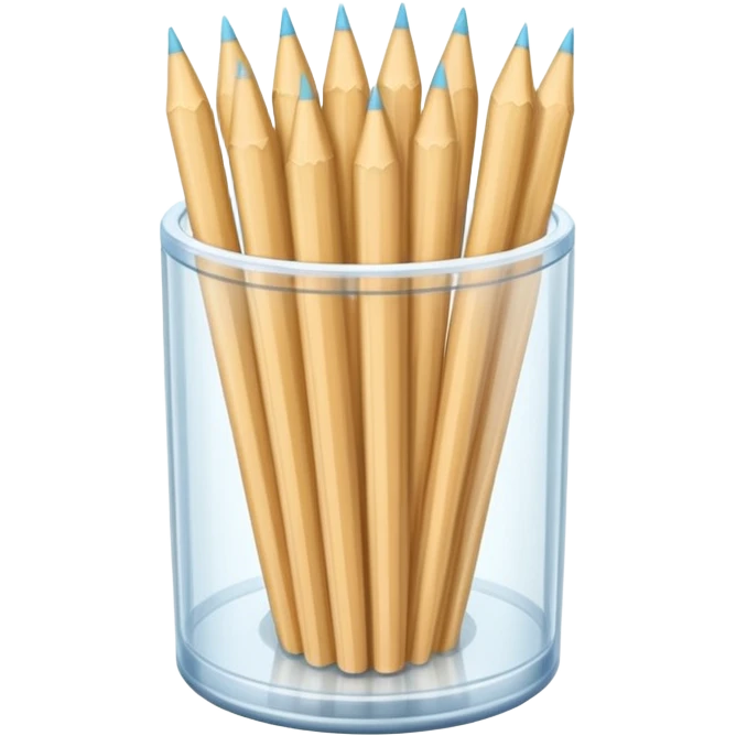 Sharp toothpicks in a plastic container  emoji