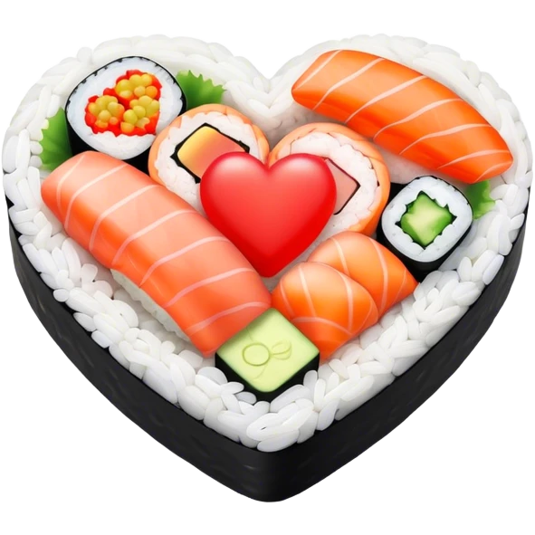 sushi heart emoji