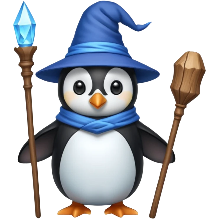 Penguin Wizard emoji