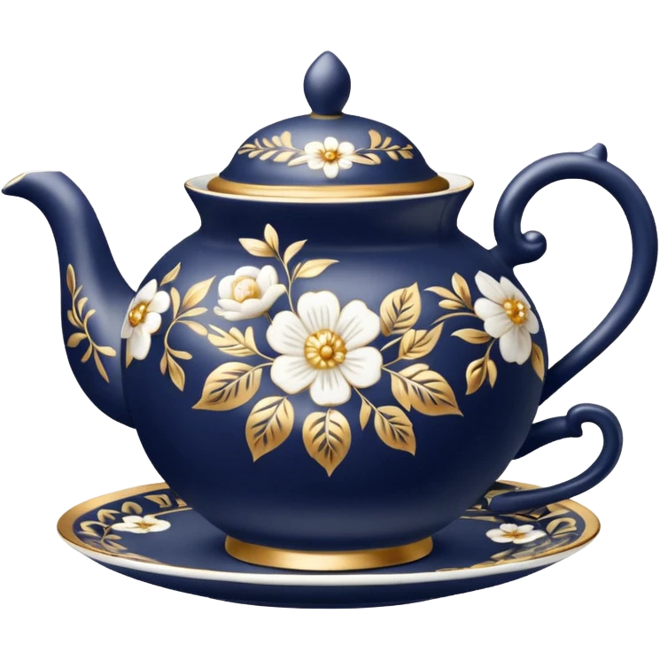 A teapot and teacup set for English afternoon tea. emoji