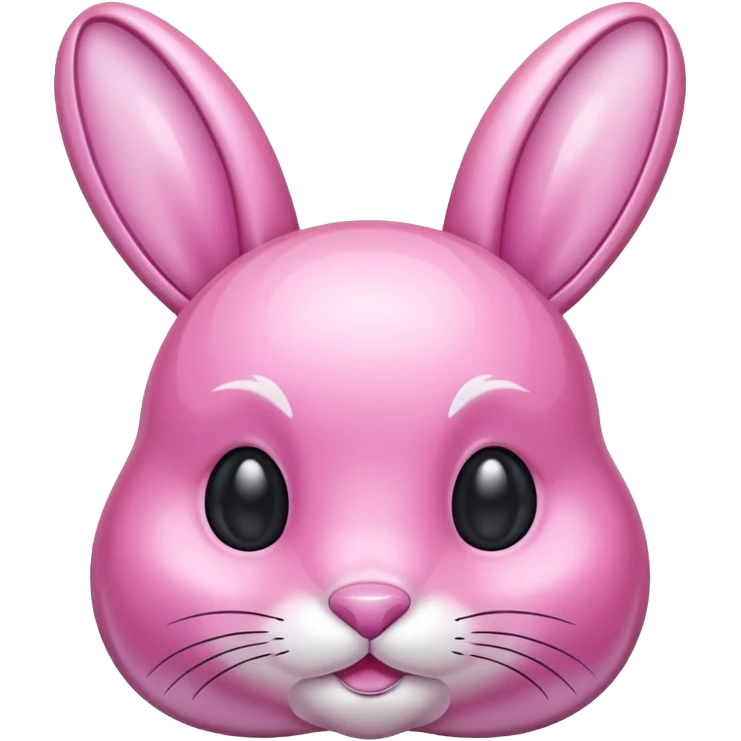 crystal bunny pink emoji