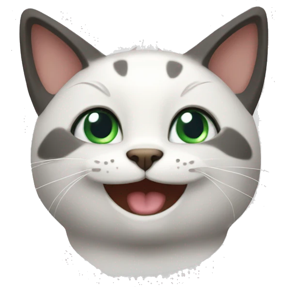 Happy cat emoji