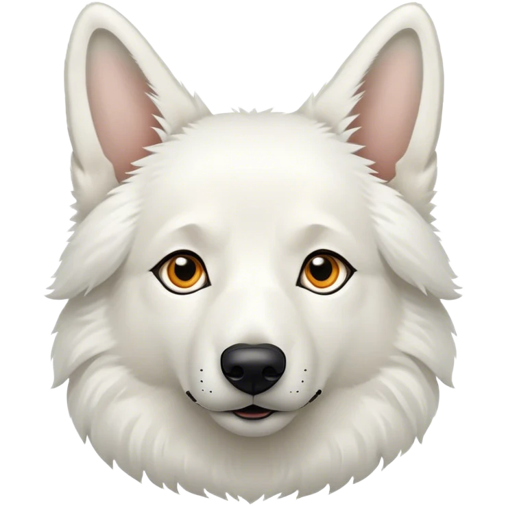 White Shepherd Nase Schmetterling  emoji