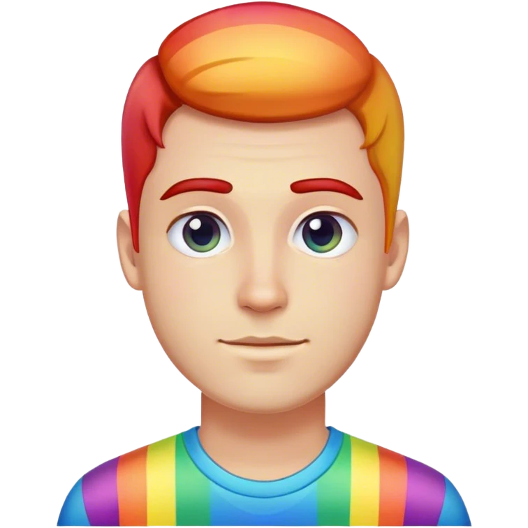 rainbow shirt man
 polish emoji