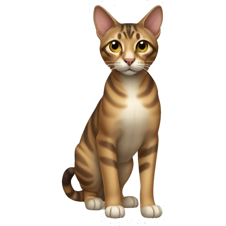 Sokoke Cat Breed Full Body emoji