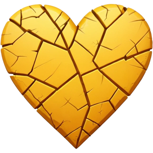 Broken yellow heart emoji emoji