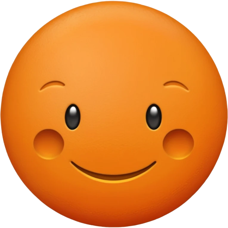 Orange emoji with a butt looking back at the screen  emoji