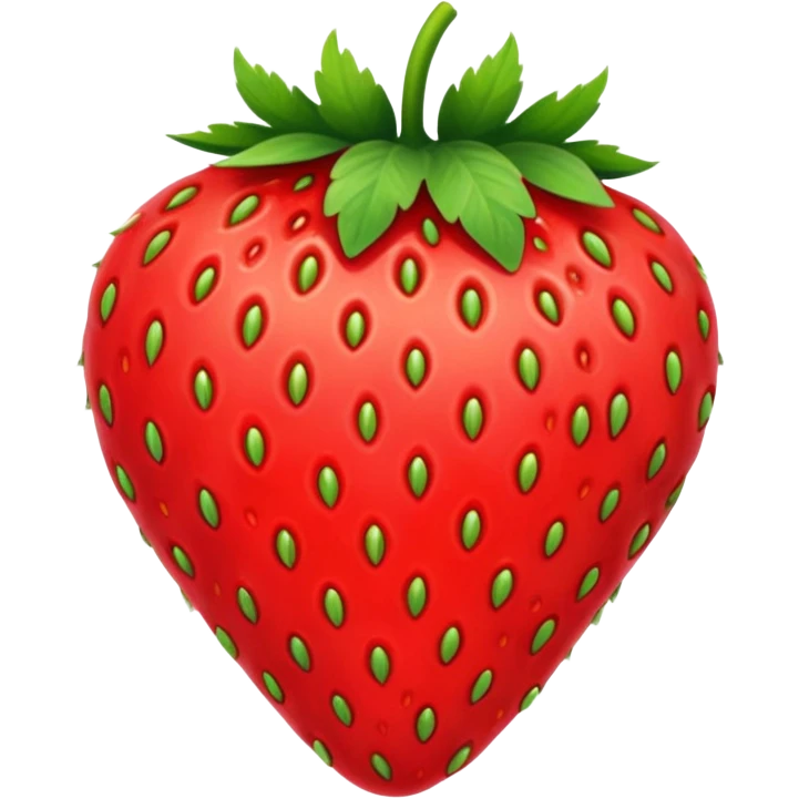 Strawberry red emoji