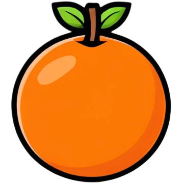 tangerine emoji