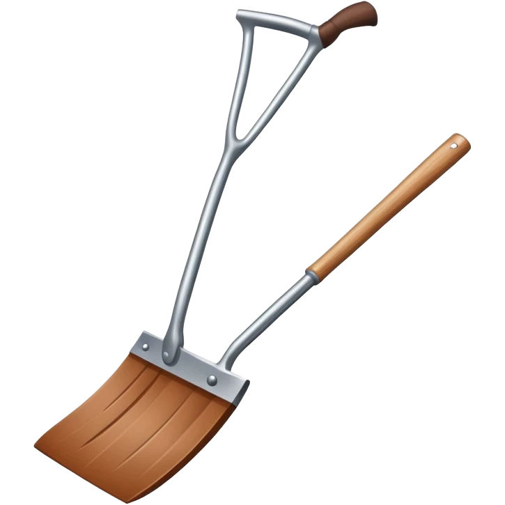 diamond hoe with brown handle emoji