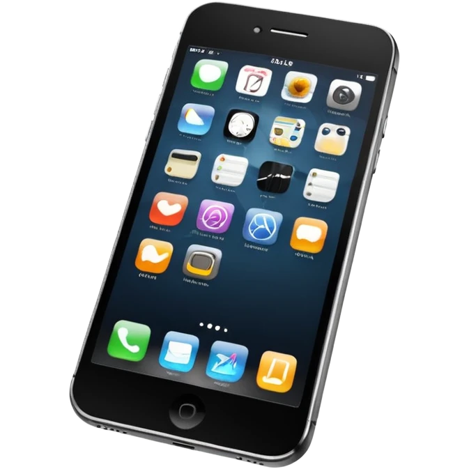 iphone with graphics on screen emoji