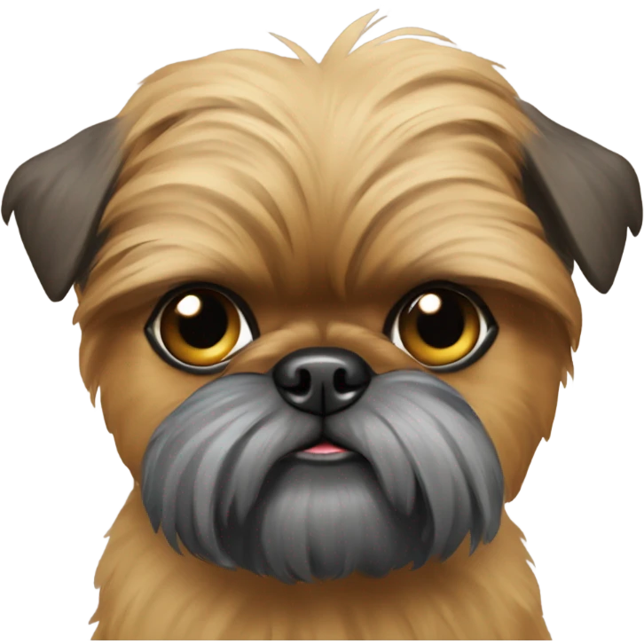 Tan New Year’s Brussels Griffon  emoji