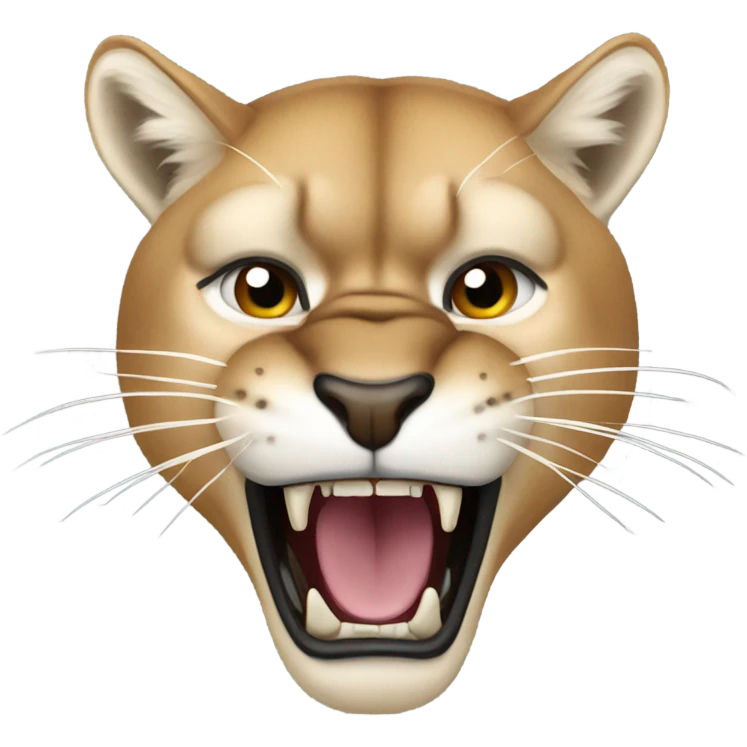 Cougar growling  emoji