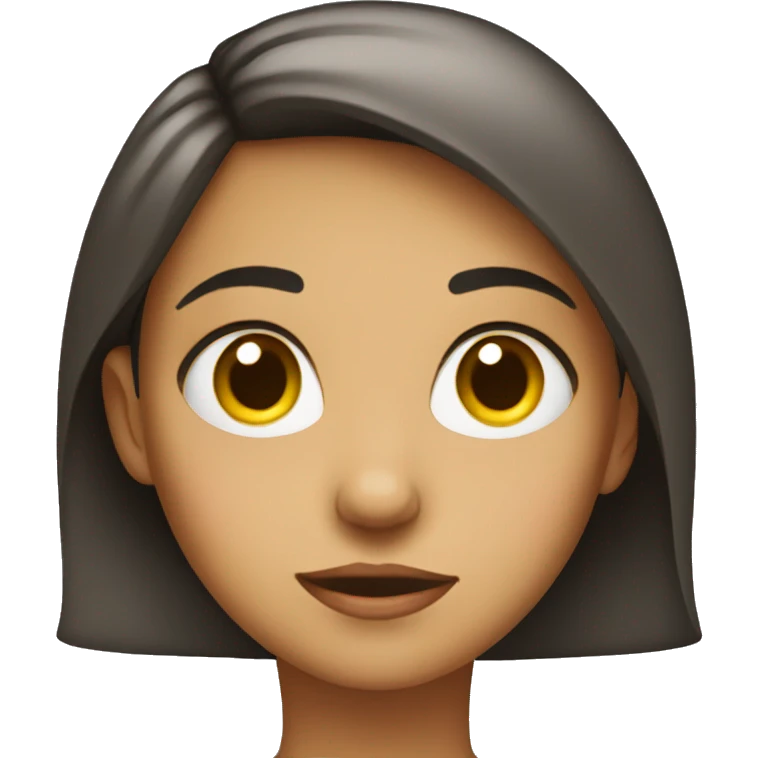 Girl giving side eye emoji