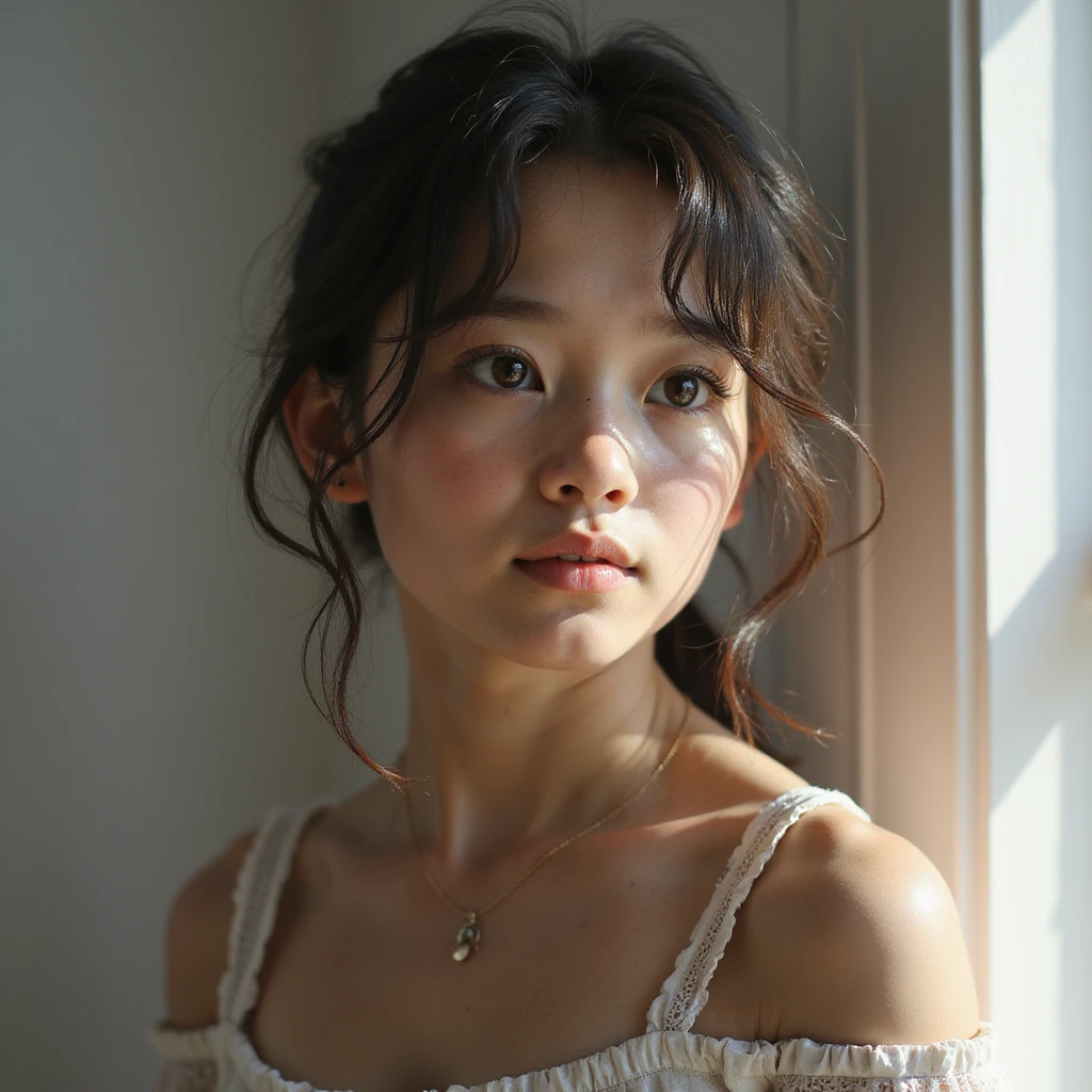 realistic girl, photorealistic style, variation 4 emoji