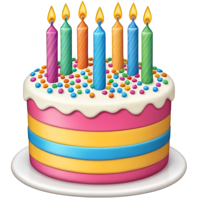 1 layer birthday cake emoji