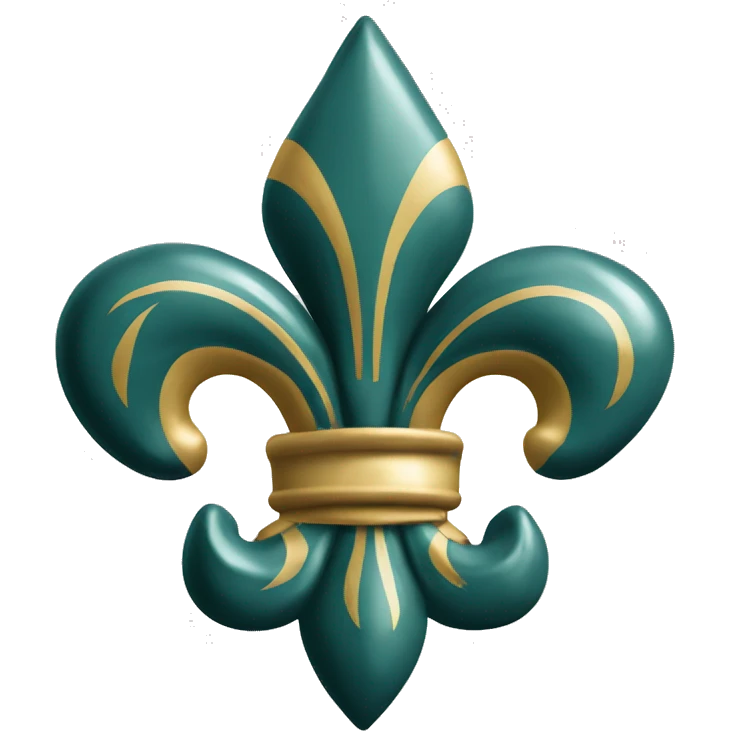 Fleur de lis with 504 emoji