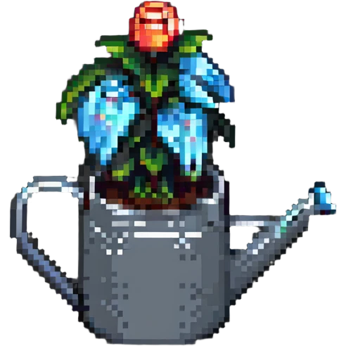 watering can pixel art emoji