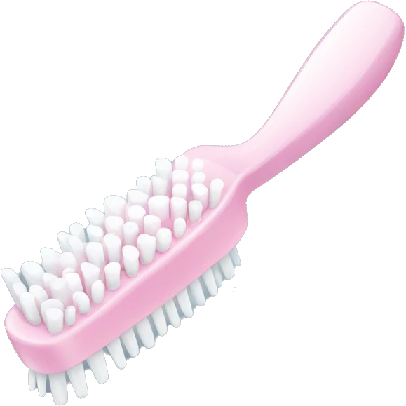 Pale pink toothbrush  emoji
