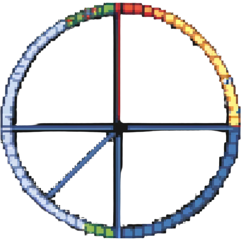 pixel art circular graph emoji