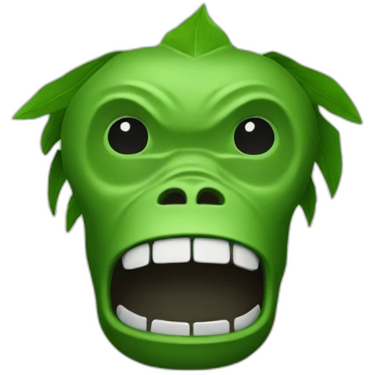 Kong of green spades emoji