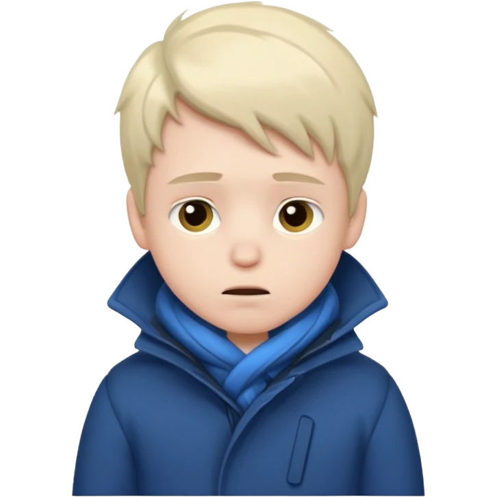 very cold boy emoji