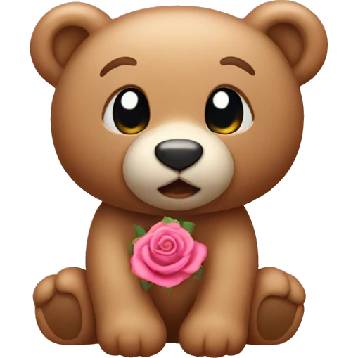 nounours rose emoji