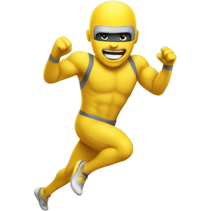 Yellow Running super fast  emoji