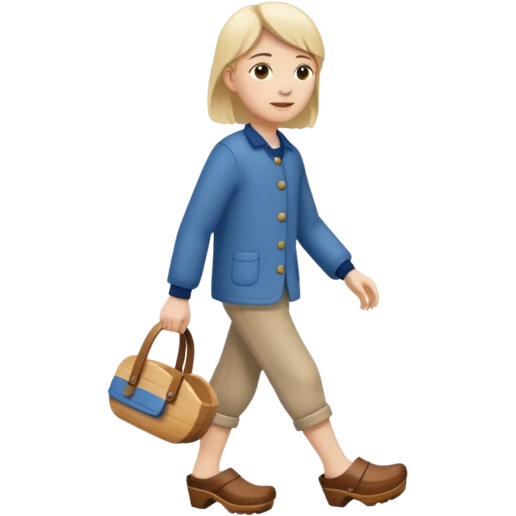 hollands loper met klompen emoji