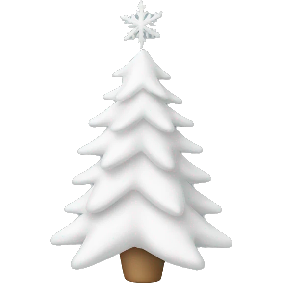 White Christmas decoration  emoji
