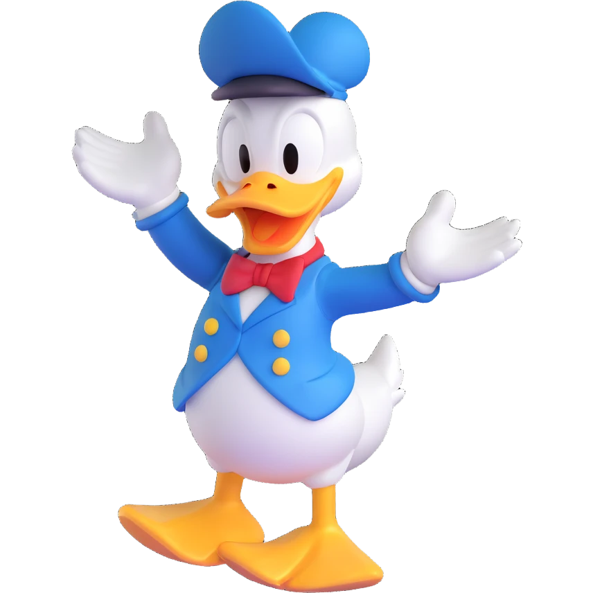 Donald Duck eats dog emoji
