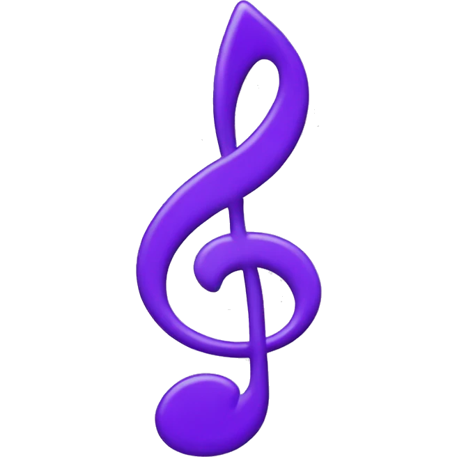 a purple music note emoji