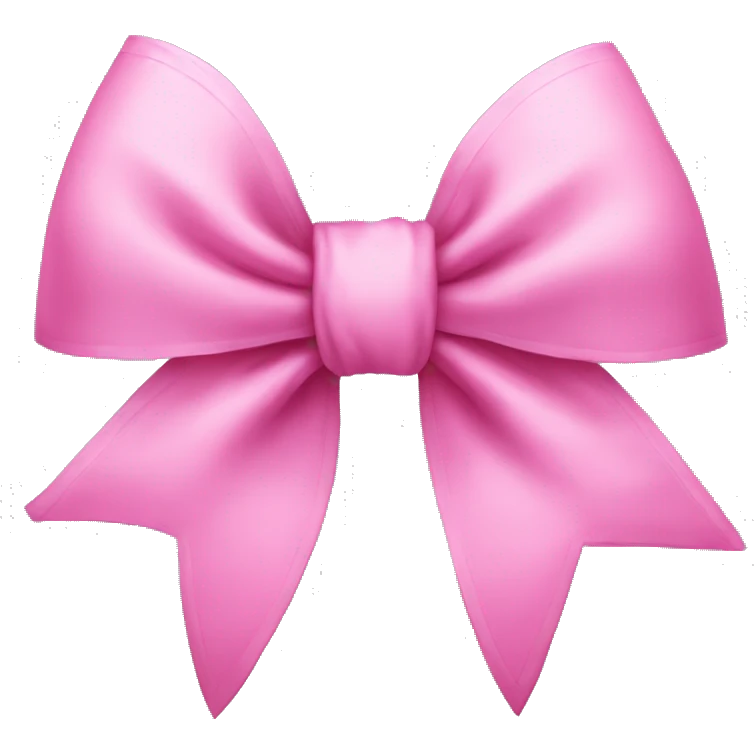 Pink cute coquette bow emoji