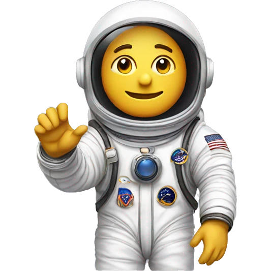 thumb with astronaut emoji