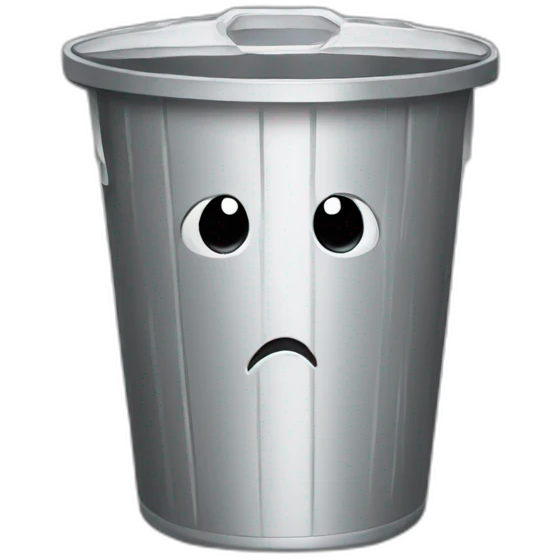 Trashcan emoji