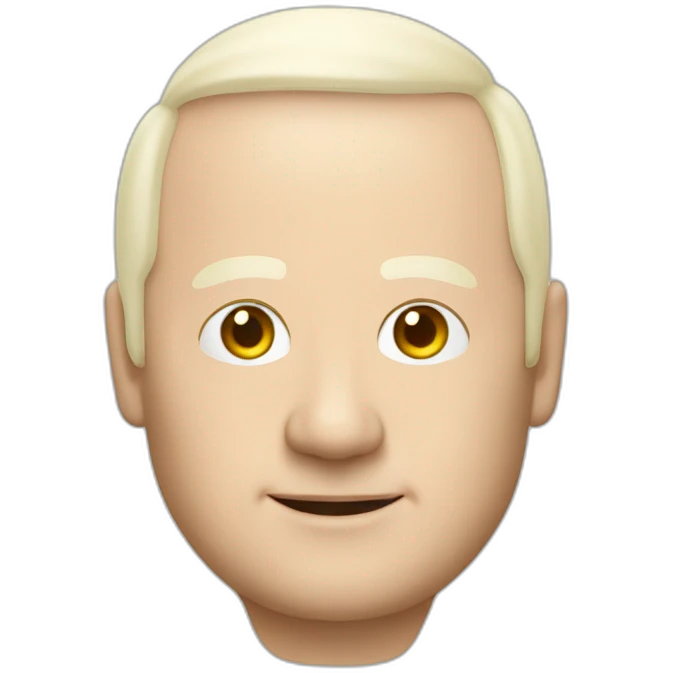 Jakob Nielsen the usability consultant, with bald top head lots of hair on side of head emoji