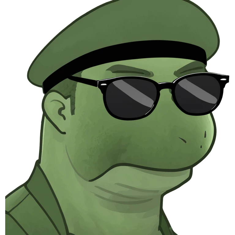 sigma male face, meme style, exaggerated masculine features, simple background emoji
