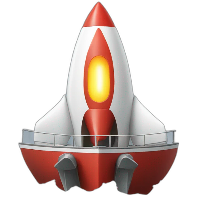boat rocket emoji