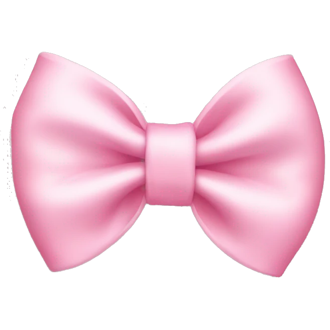 Baby pink bow  emoji