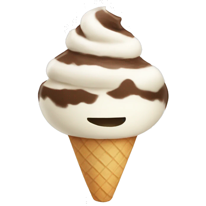 Coconut ice cream  emoji