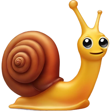 Gummy snail emoji