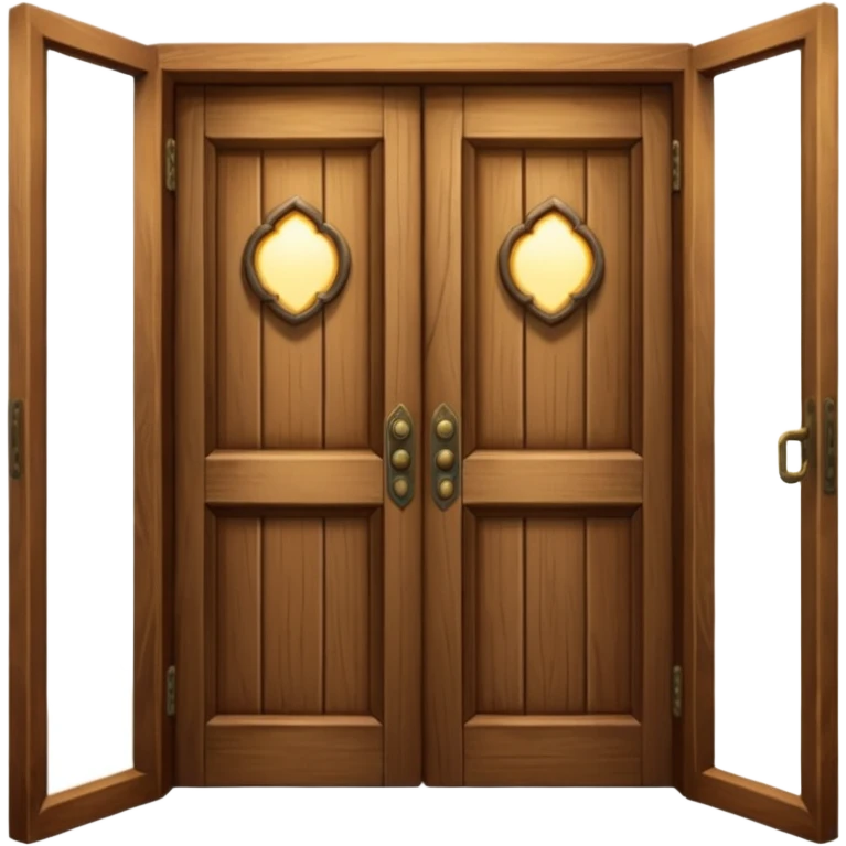 An open door with light inside emoji