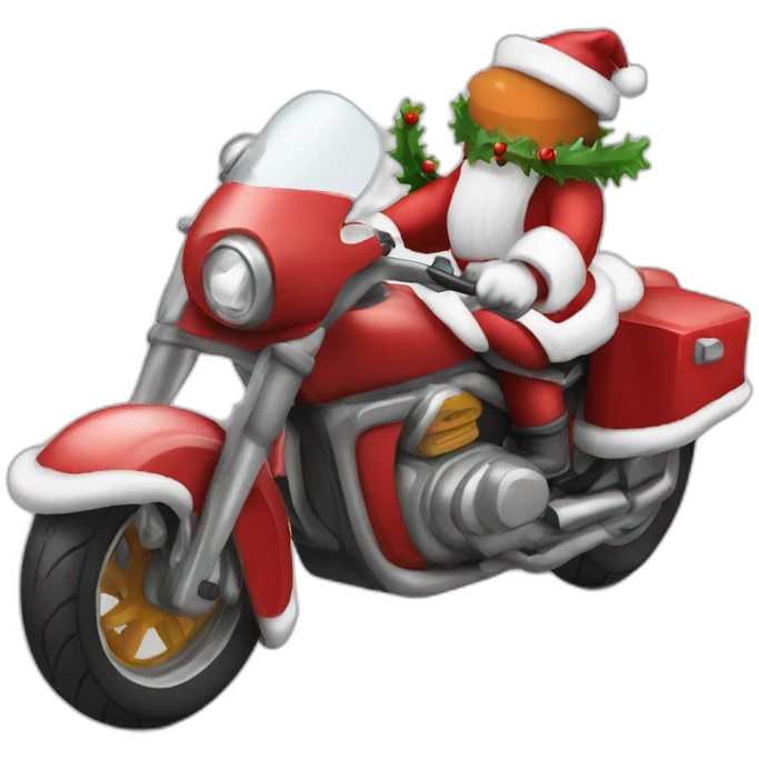 santa moto emoji